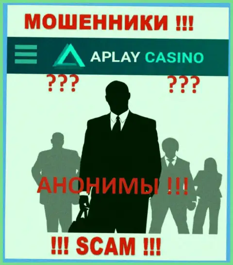 Информация о непосредственных руководителях APlay Casino, увы, скрыта
