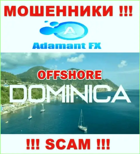 AdamantFX безнаказанно лишают денег, т.к. зарегистрированы на территории - Dominika
