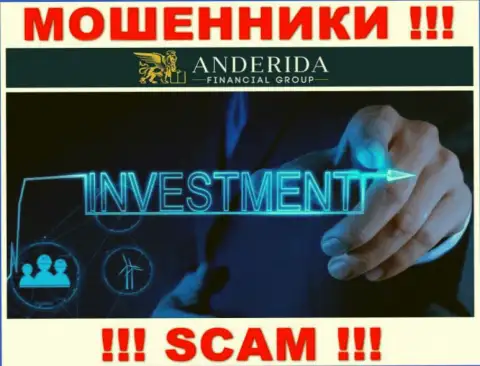 Anderida Group обманывают, оказывая незаконные услуги в сфере Investing