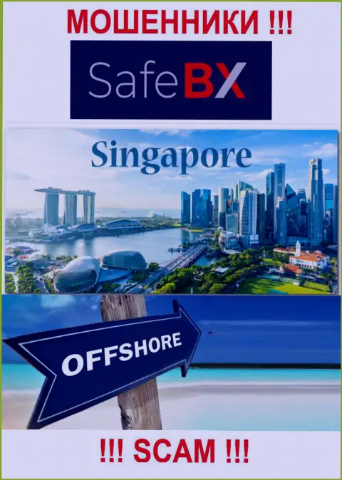 Singapore - оффшорное место регистрации воров СейфБиИкс, размещенное на их интернет-сервисе