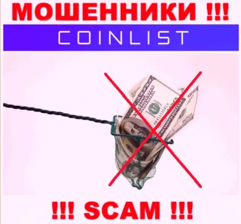 Невозможно вывести денежные активы из CoinList Co, именно поэтому ни рубля дополнительно вводить не рекомендуем