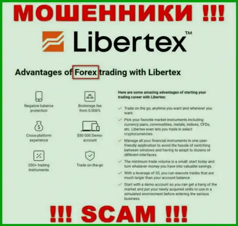 Будьте очень осторожны, вид деятельности Libertex Com, ФОРЕКС - это разводняк !!!
