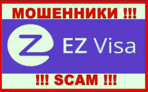 Логотип МОШЕННИКА EZ Visa