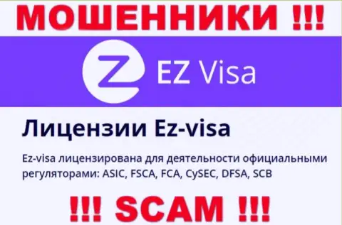 Преступно действующая компания EZ-Visa Com крышуется шулерами - SCB