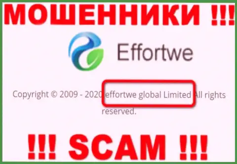 На сайте Еффортве 365 сказано, что Effortwe Global Limited - это их юридическое лицо, однако это не обозначает, что они честные
