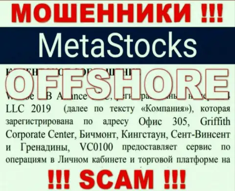 Организация MetaStocks ворует финансовые активы наивных людей, расположившись в оффшоре - Saint Vincent and the Grenadines