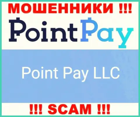 Юридическое лицо internet мошенников PointPay - это Point Pay LLC, сведения с web-сайта мошенников