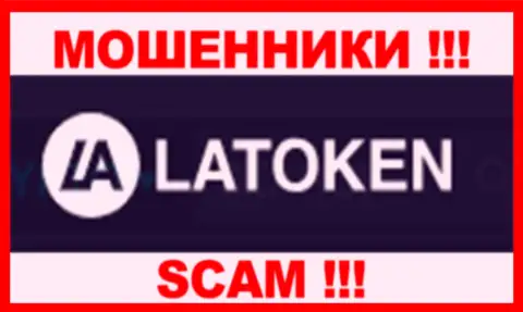 Лого МОШЕННИКА Latoken