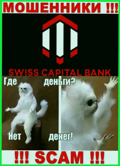 Если вдруг ждете прибыль от работы с брокерской компанией Swiss Capital Bank, то тогда не дождетесь, указанные мошенники обведут вокруг пальца и Вас