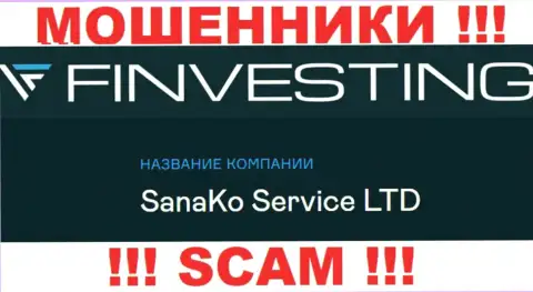 На официальном онлайн-сервисе Финвестинг отмечено, что юридическое лицо компании - SanaKo Service Ltd