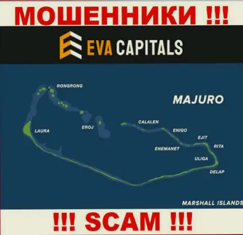 С организацией EvaCapitals крайне опасно иметь дела, адрес регистрации на территории Majuro, Marshall Islands