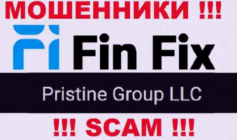 Юр лицо, которое управляет интернет мошенниками FinFix - это Pristine Group LLC