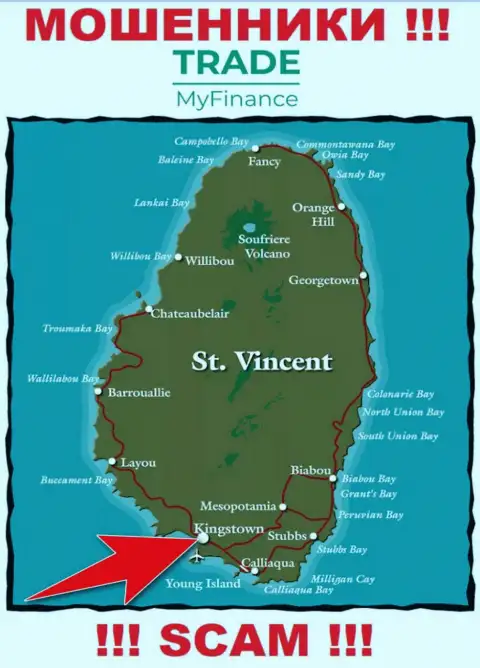 Официальное место регистрации internet-обманщиков TradeMy Finance - Kingstown, Saint Vincent and the Grenadines