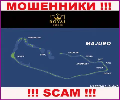 Рекомендуем избегать взаимодействия с интернет-мошенниками Роял Голд Фх, Majuro, Marshall Islands - их юридическое место регистрации