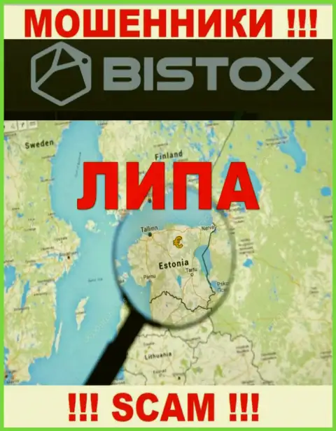 Ни единого слова правды относительно юрисдикции Bistox на веб-сервисе организации нет - это мошенники