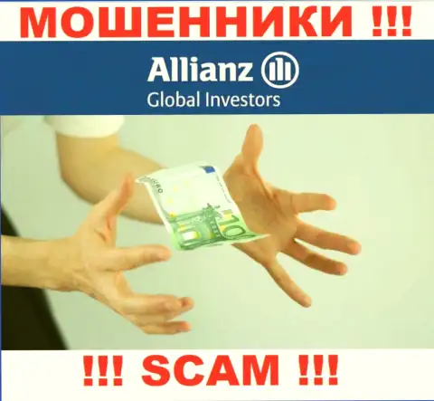 В дилинговой конторе Allianz Global Investors заставляют заплатить дополнительно комиссию за возврат денежных вкладов - не поведитесь