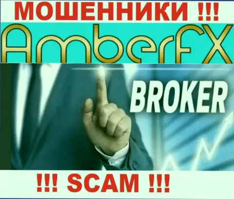 С организацией AmberFX Co сотрудничать довольно-таки рискованно, их вид деятельности Брокер - это развод