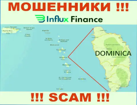 Компания InFluxFinance Pro - это мошенники, обосновались на территории Dominica, а это оффшор