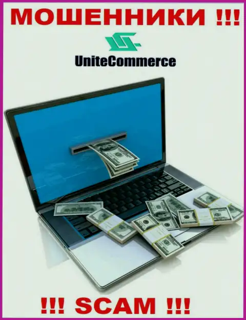 Оплата комиссионных платежей на вашу прибыль - это еще одна хитрая уловка internet кидал UniteCommerce