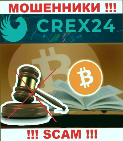 На самом деле никто не регулирует деятельность Crex24, значит орудуют нелегально, не имейте дело с ними