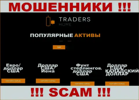 Осторожнее, вид деятельности Traders Home, Forex - это лохотрон !!!