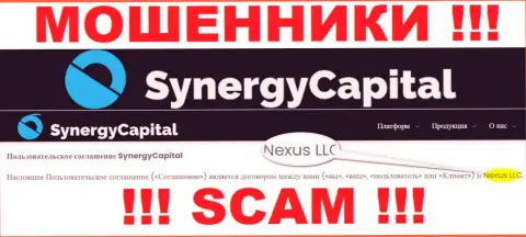 Юр. лицо, владеющее internet-мошенниками SynergyCapital - это Nexus LLC