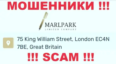Адрес MARLPARK LIMITED, представленный на их сервисе - ненастоящий, будьте крайне бдительны !!!